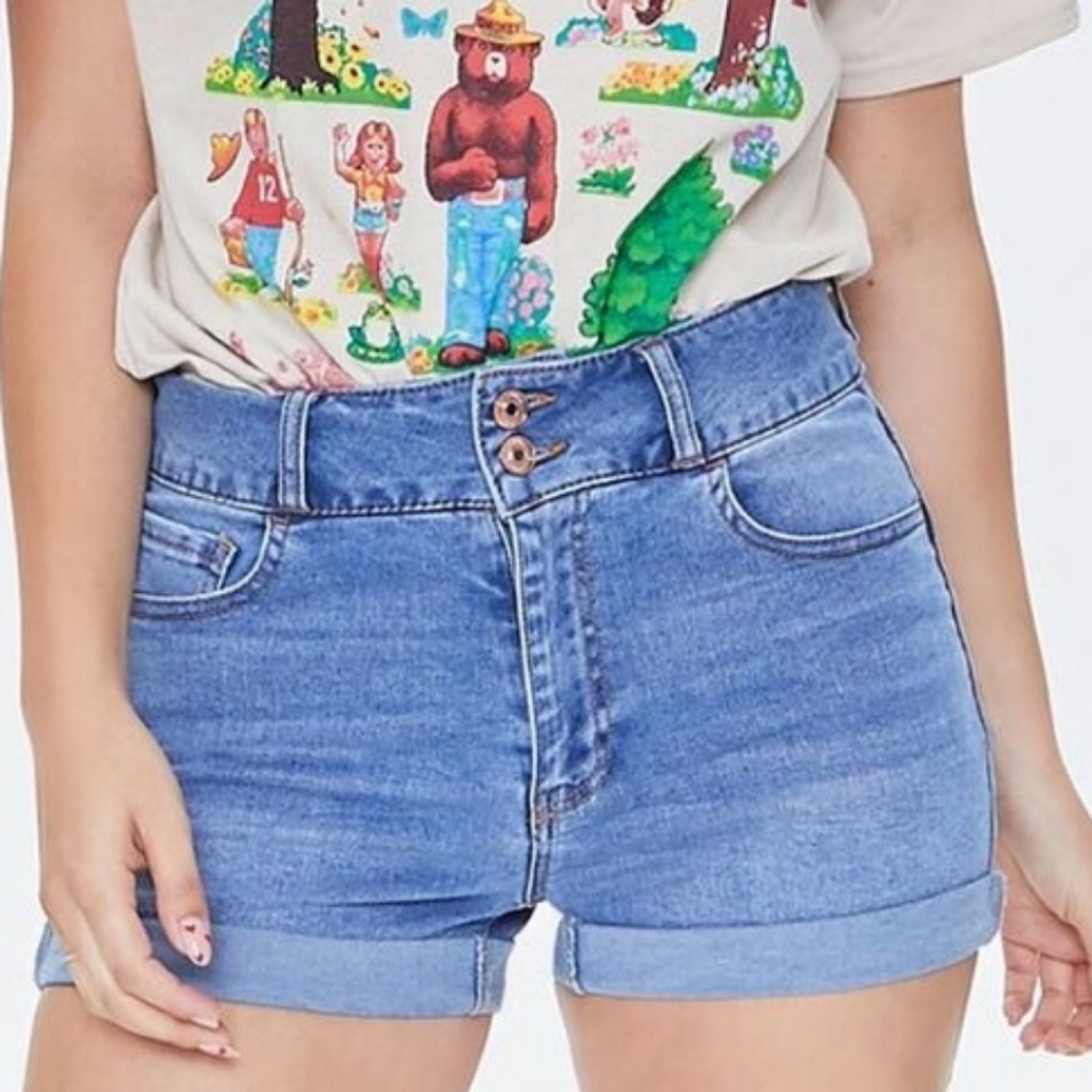 Forever 21 Uplyfter Denim Jean Shorts